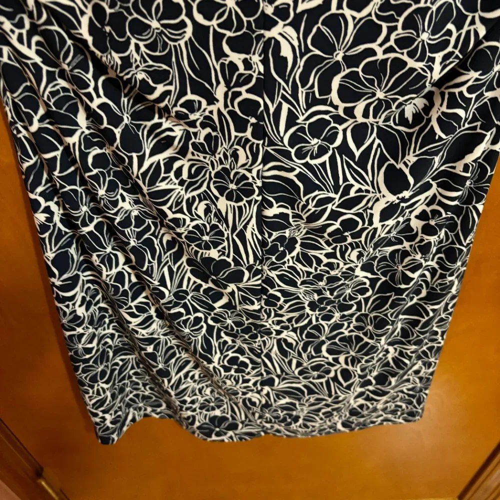 Women's Tommy Hilfiger Navy Blue and White Dress,‎ Size 10